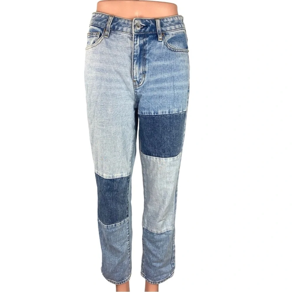 PacSun Straight leg Patchwork Jeans Mom Jean size 26 (2 US)